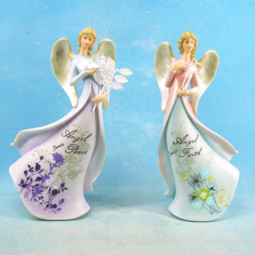 ANJ40851 Angel with Flower Dress 2 asst